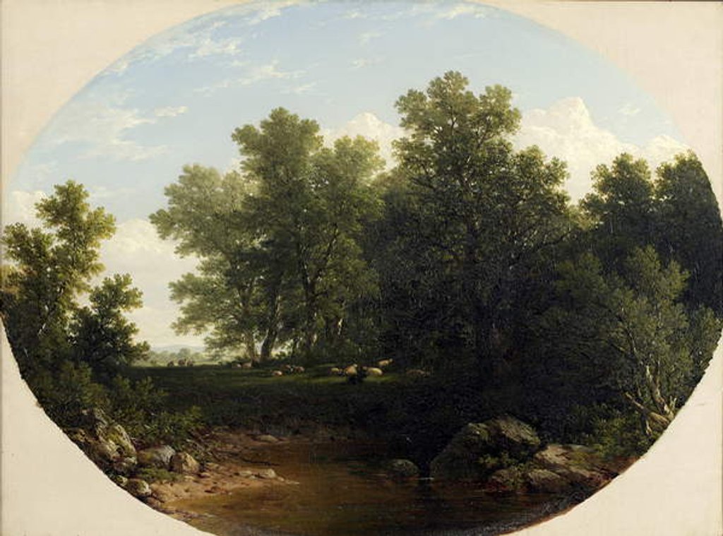 Detail of Landscape, 1852 by John William Casilear