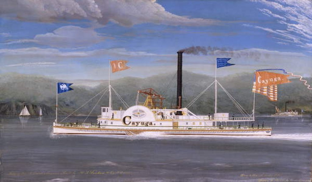 Detail of Steamboat 'Cayuga', 1849 by James Bard