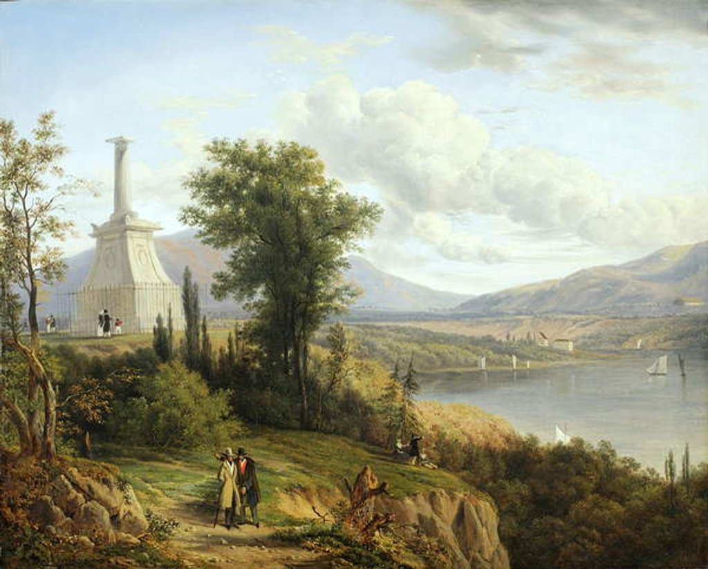 Detail of Kosciuszko's Monument, West Point, 1845 by Victor de Grailly