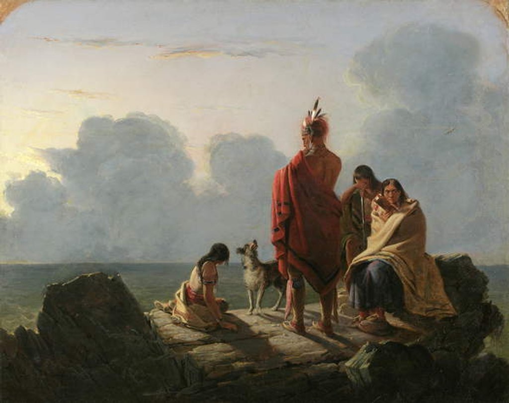 Detail of The Last of the Race, 1847 by Tompkins Harrison Matteson
