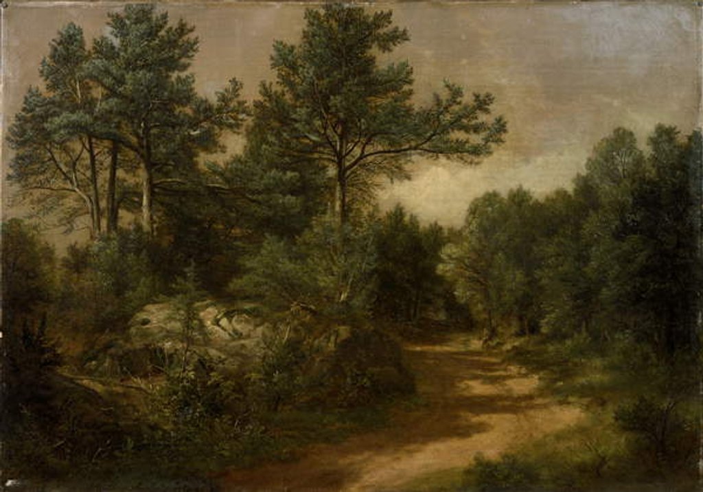 Detail of Hastings-on-Hudson, 1860 by Asher Brown Durand