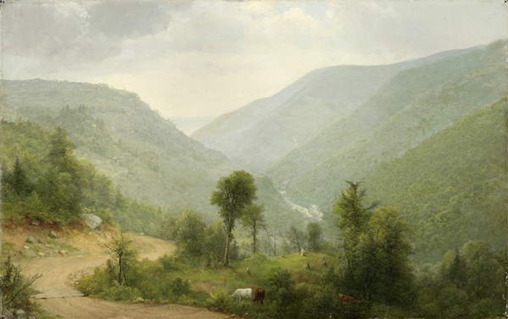 Detail of Catskill Clove, N.Y., 1864 by Asher Brown Durand