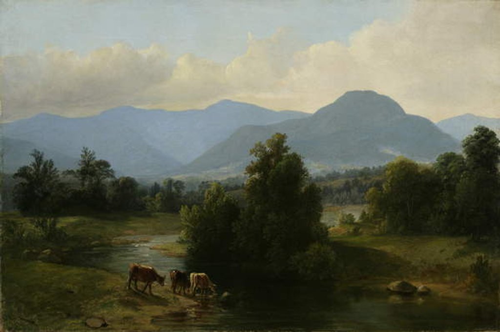 Detail of View of the Shandaken Mountains, New York, 1853 by Asher Brown Durand