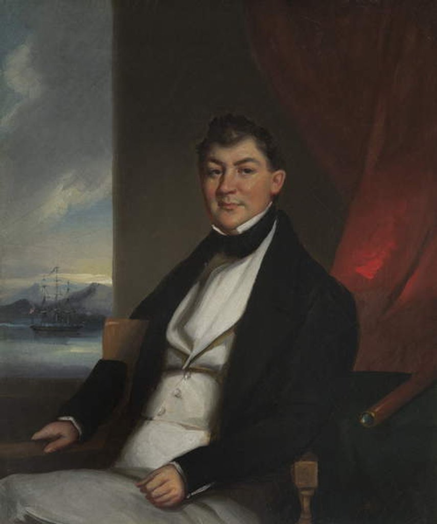 Detail of Hevlyn Benson, 1843 by American School