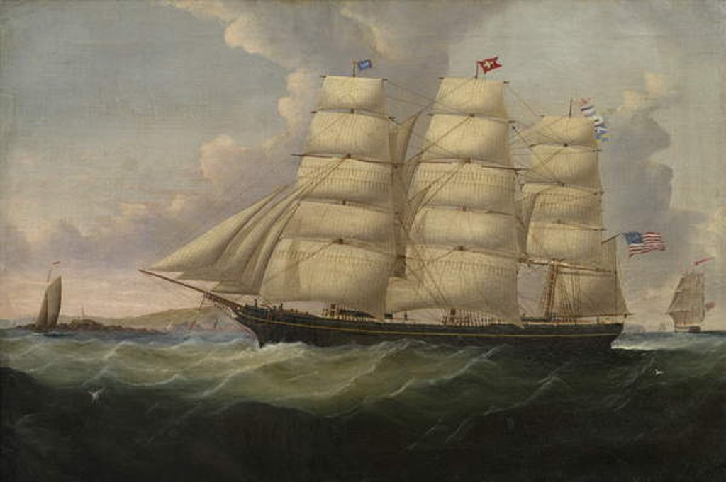 Detail of Merchant Ship 'Robert L. Lane', 1850 by Samuel Walters