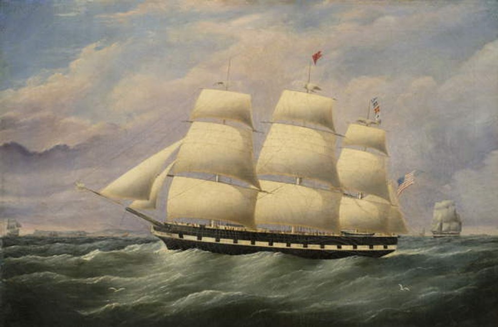 Detail of Clipper Ship 'American Eagle', 1856 by G. Dell