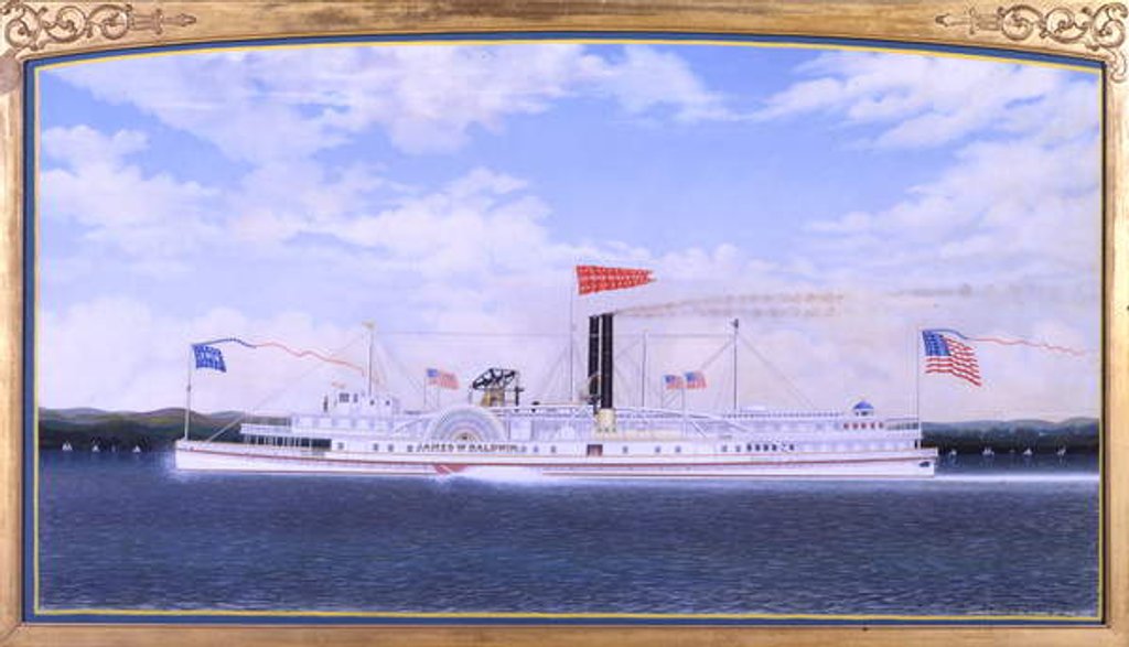 Detail of Steamboat 'James W. Baldwin', 1865 by James Bard