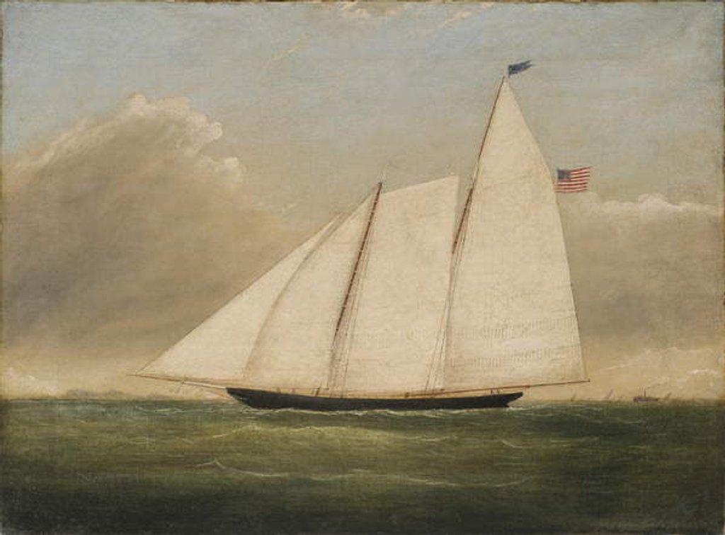 Detail of Yacht 'America', 1851 by American School
