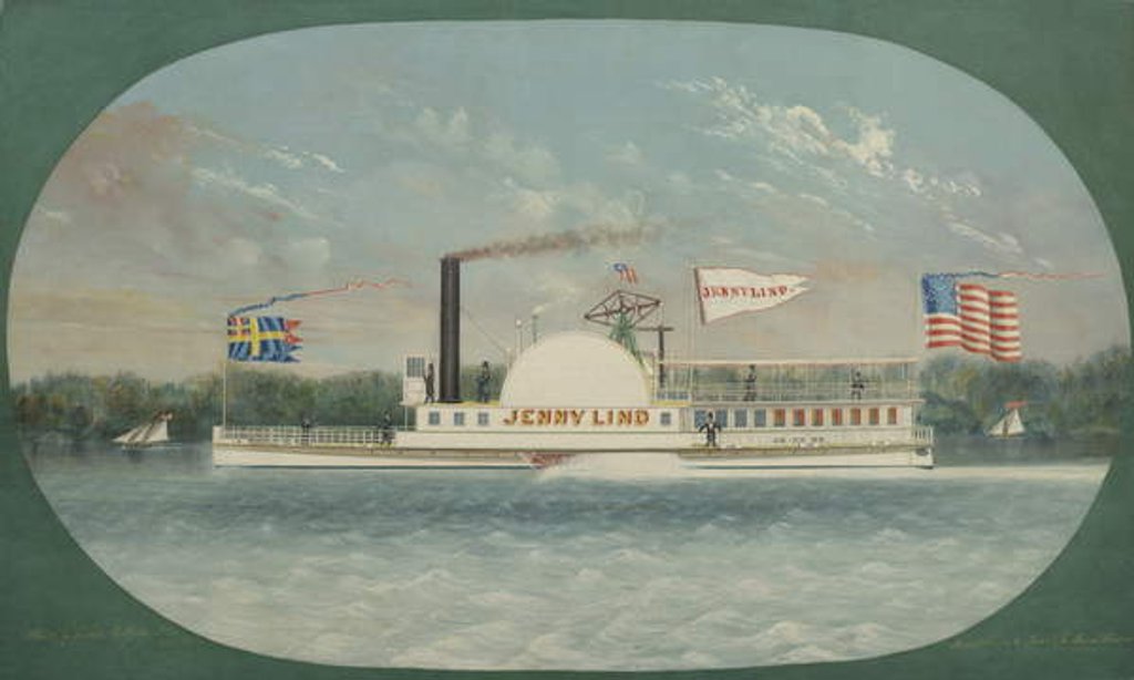 Detail of Steamboat 'Jenny Lind', 1850 by James Bard