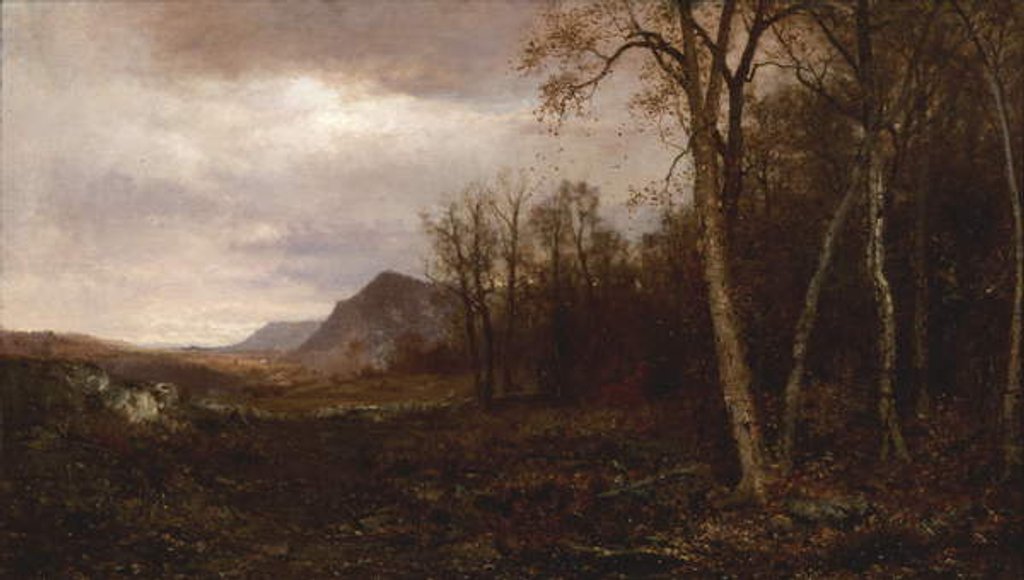 Detail of Over The Hills and Far Away, 1878 by Jervis McEntee