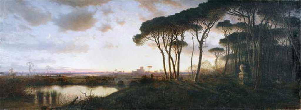 Detail of Castle of Ostia Seen from the Pine Forest of Castel Fusano, 1881 by William Stanley Haseltine