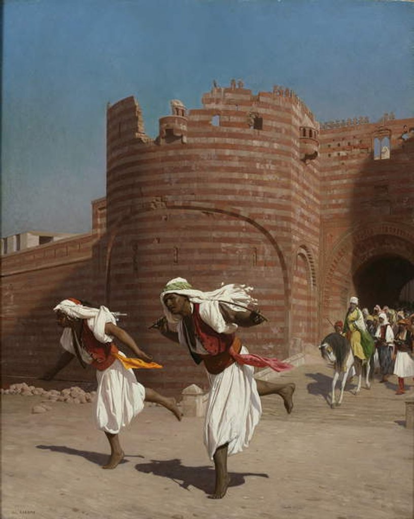 Detail of The Runners of the Pasha, 1867 by Jean Leon Gerome