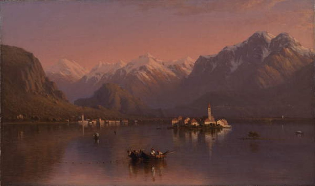 Detail of Lake Maggiore, Italy, 1858 by Sanford Robinson Gifford