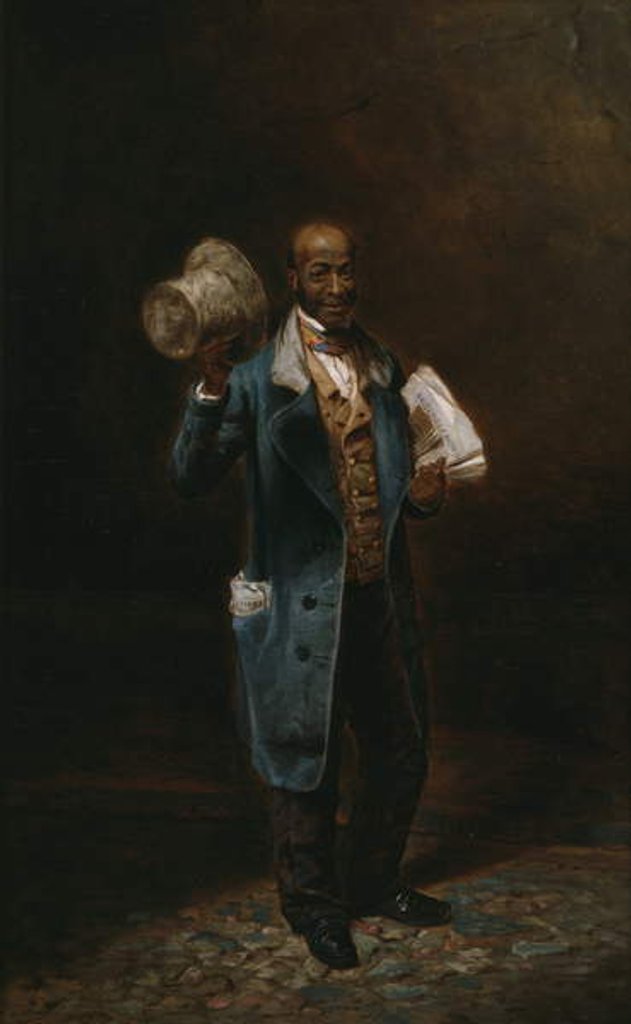 Detail of Baltimore News Vendor, 1860 by James Harvey Cafferty