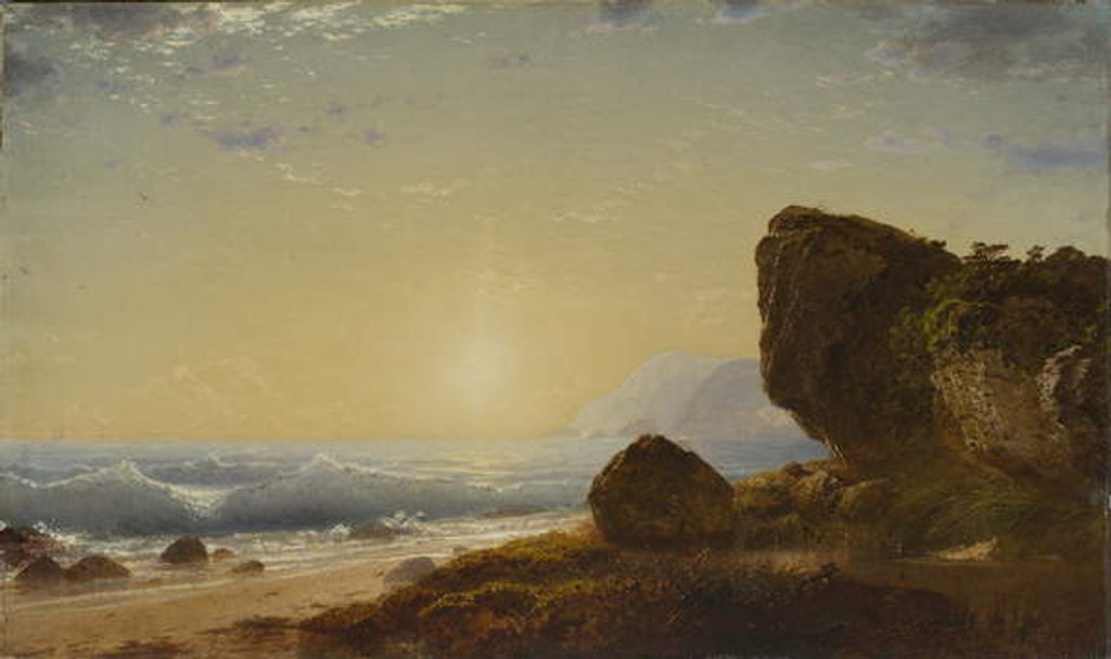 Detail of Seashore, 1861 by John Frederick Kensett