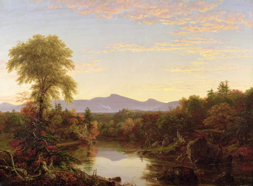 Detail of Catskill Creek, New York, 1845 by Thomas Cole