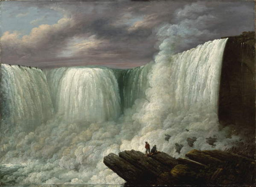 Detail of Niagara Falls, 1818 by Joseph Otis Minott