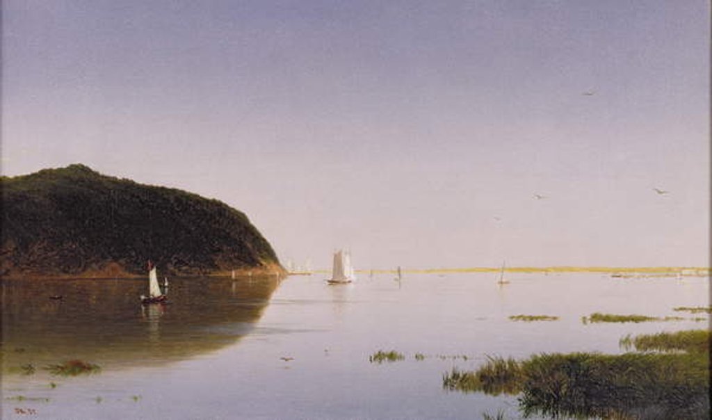 Detail of Shrewsbury River, New Jersey, 1859 by John Frederick Kensett