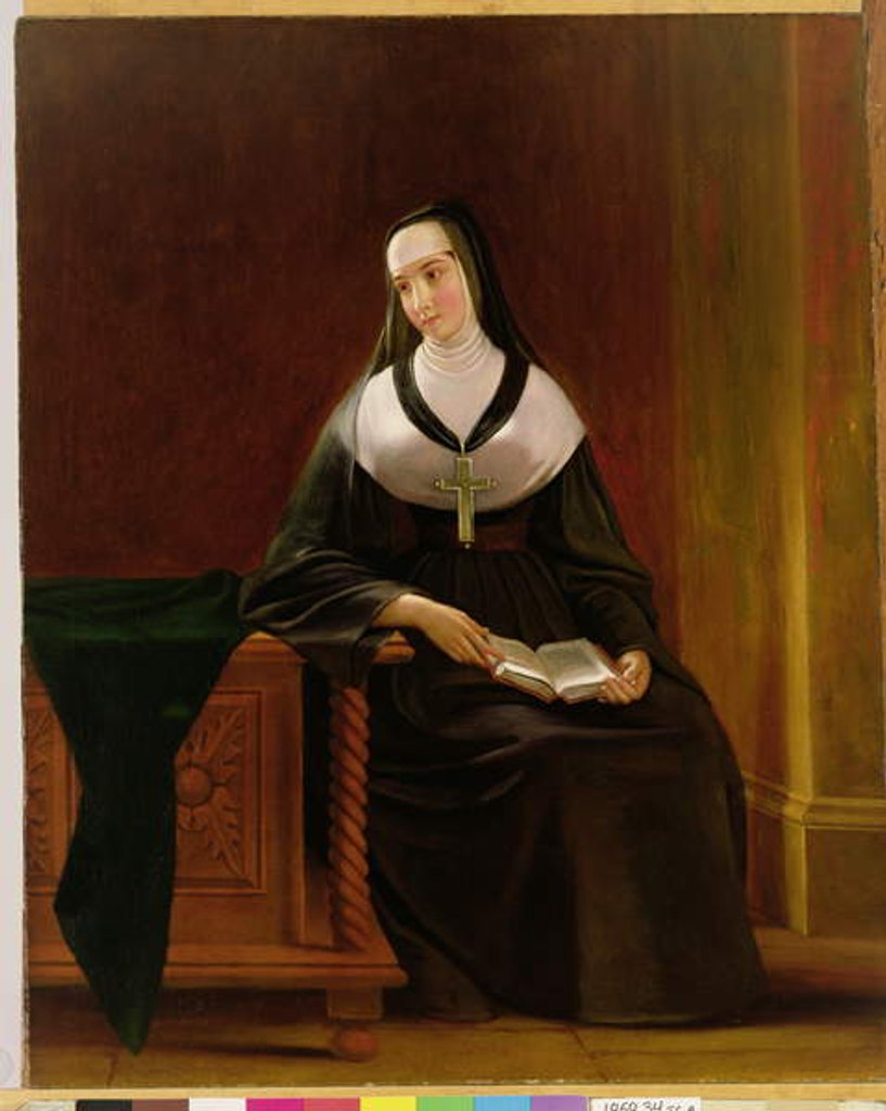 Detail of The Nun, c.1836 by George Whiting Flagg