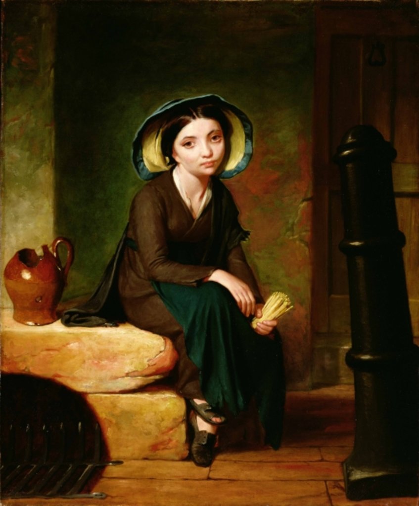 Detail of The Match Girl, 1834 by George Whiting Flagg