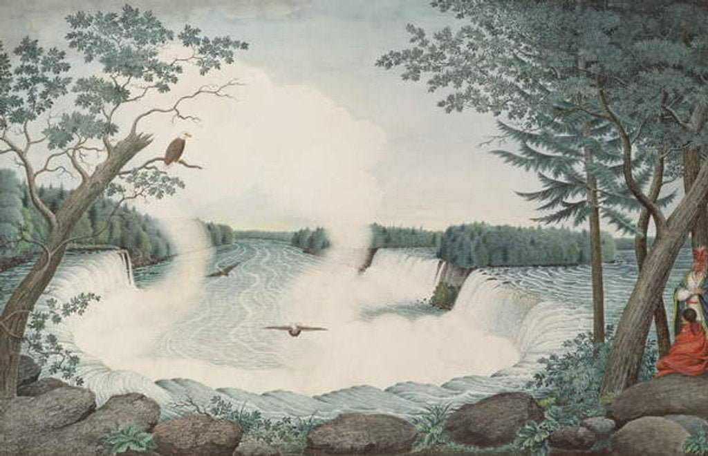 Detail of Niagara Falls from Above, c.1766 by Thomas Davies