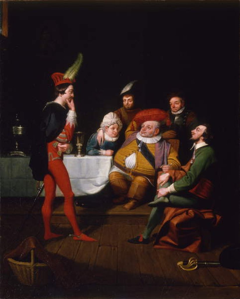 Detail of Falstaff Enacting Henry IV, c.1834 by George Whiting Flagg