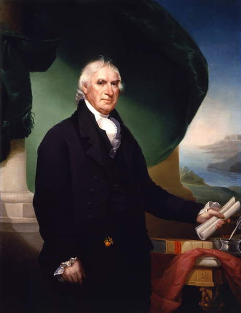 Detail of Governor George Clinton, 1814 by Ezra Ames