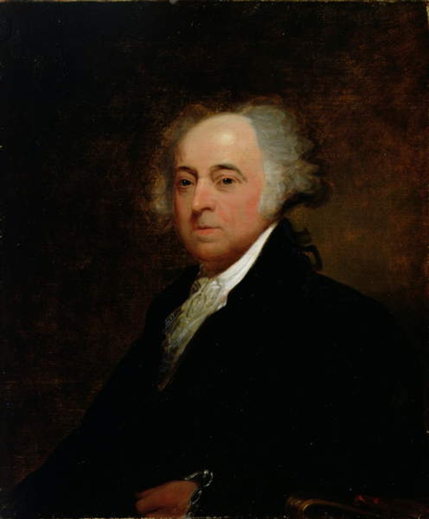 Detail of Portrait of John Adams, 1835 by Asher Brown Durand