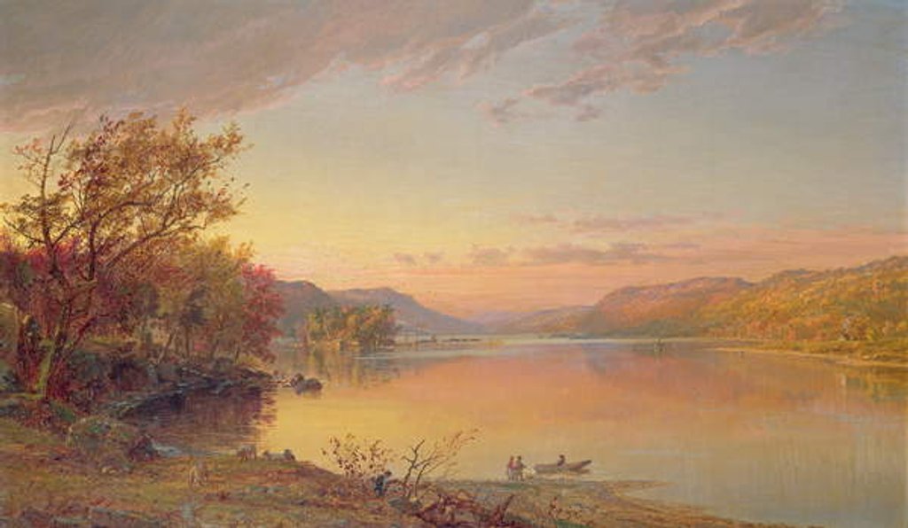Detail of Lake George, NY, 1871 by Jasper Francis Cropsey