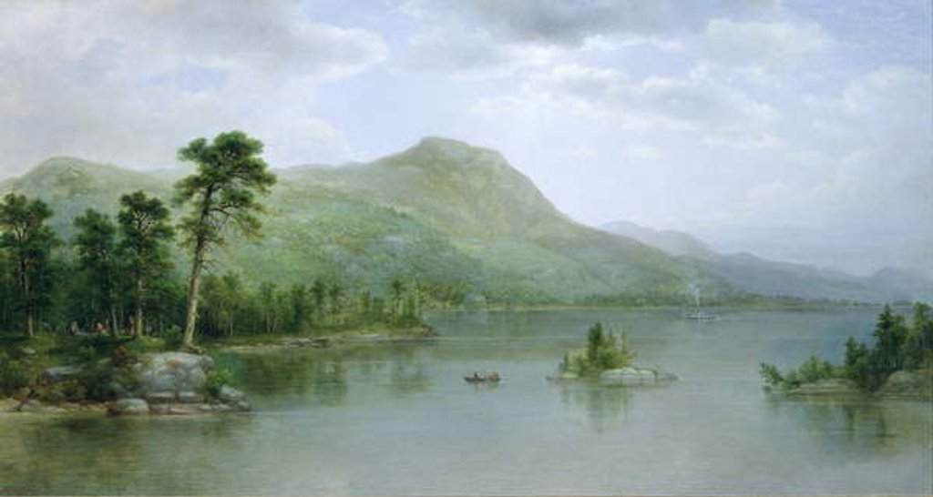 Detail of Black Mountain from the Harbor Islands, Lake George, New York, 1875 by Asher Brown Durand