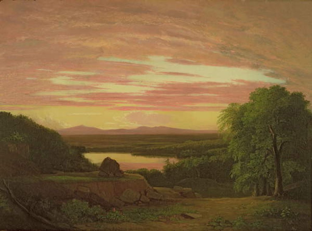 Detail of Landscape, Sunset, 1838 by Asher Brown Durand