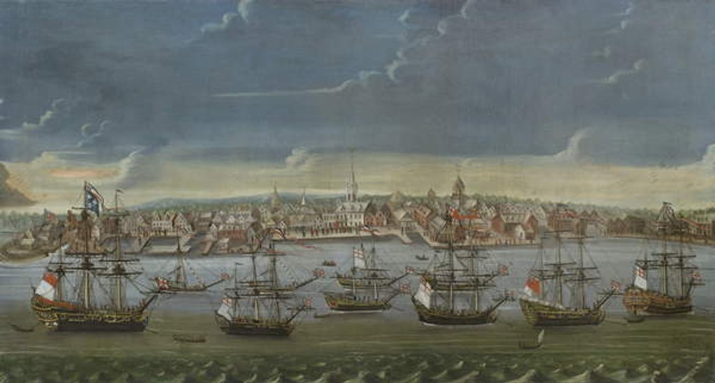Detail of Southeast Prospect of the City of New York, c.1756-7 by American School