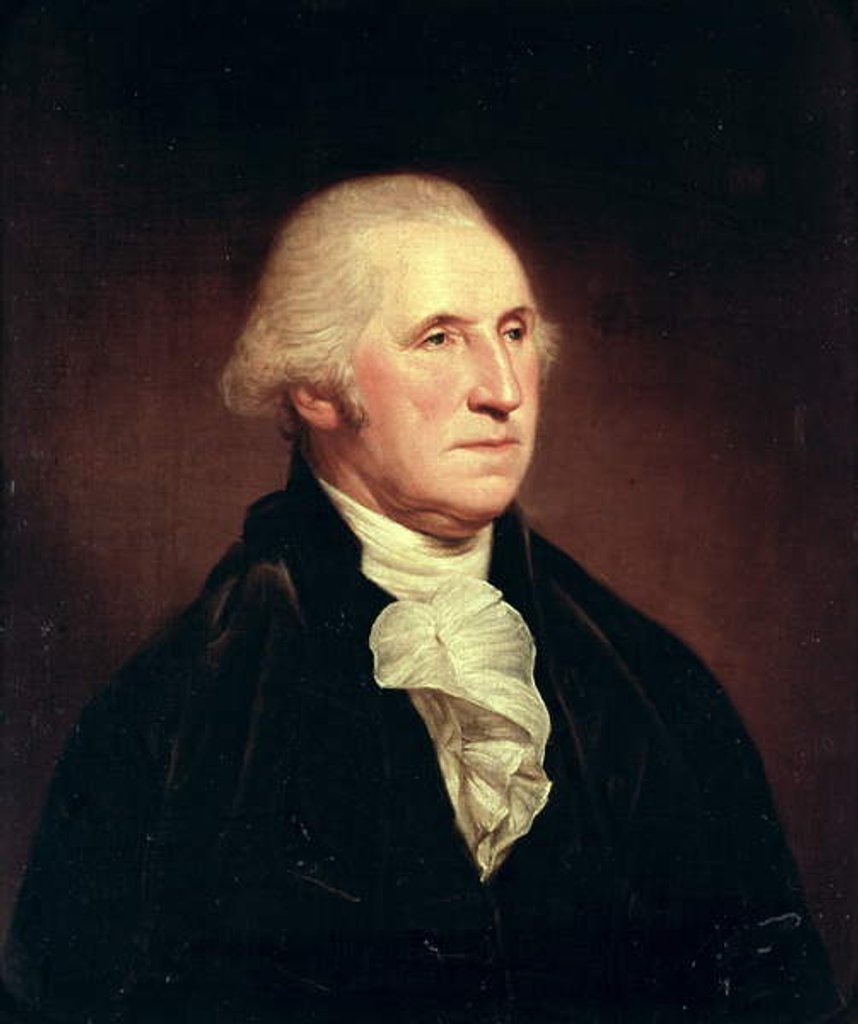 Detail of Portrait of George Washington, 1795 by Charles Willson Peale