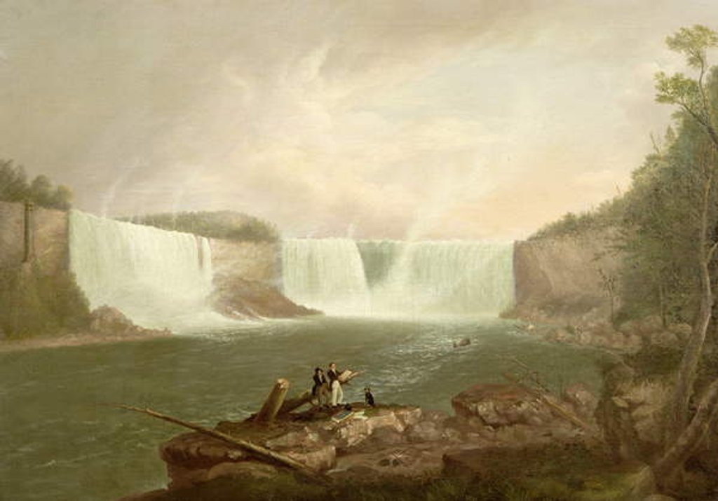 Detail of Niagara: The American Falls, c.1821 by Alvan Fisher
