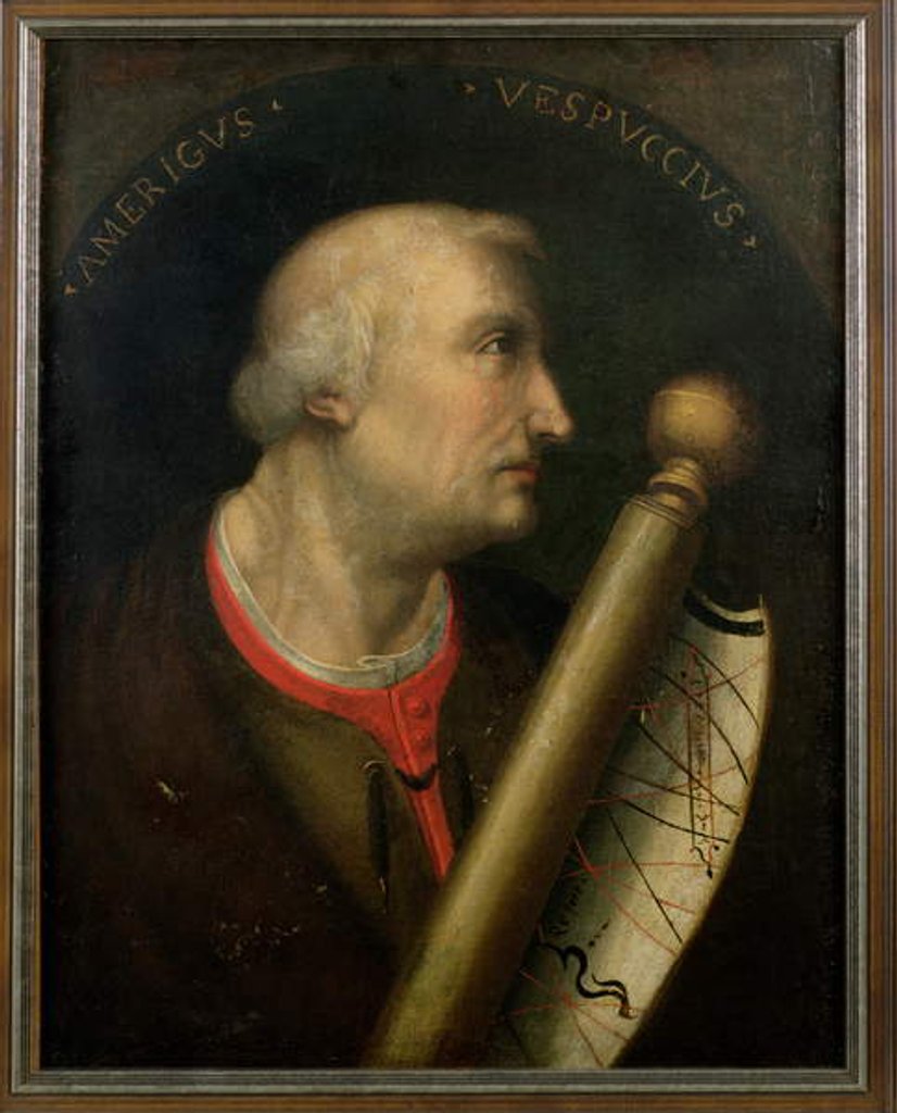 Detail of Amerigo Vespucci by School American
