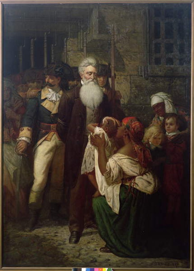 Detail of John Brown's Blessing, 1867 by Thomas Satterwhite Noble