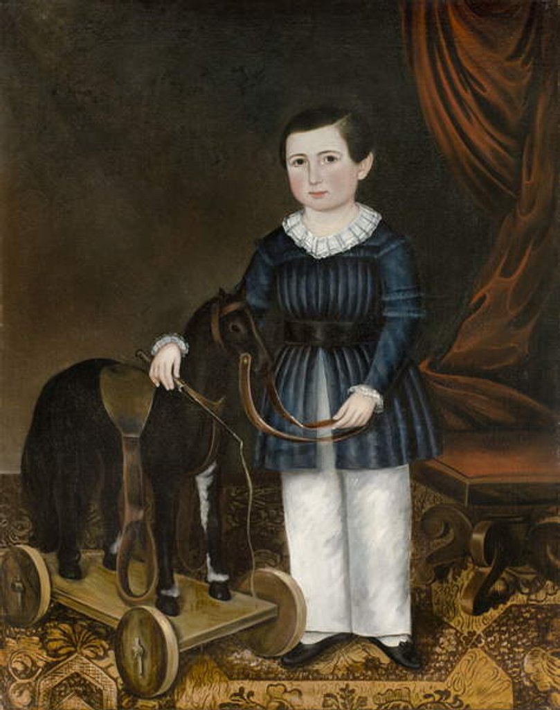 Detail of Boy with a Toy Horse, c.1845 by Joseph Whiting Stock