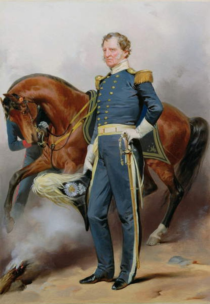 Detail of Winfield Scott, c.1850 by Alonzo Chappel