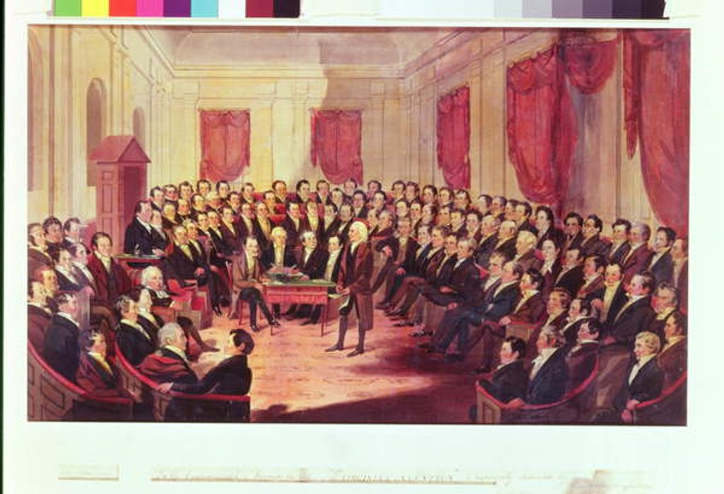 Detail of The Virginia Constitutional Convention, 1830 by George Catlin