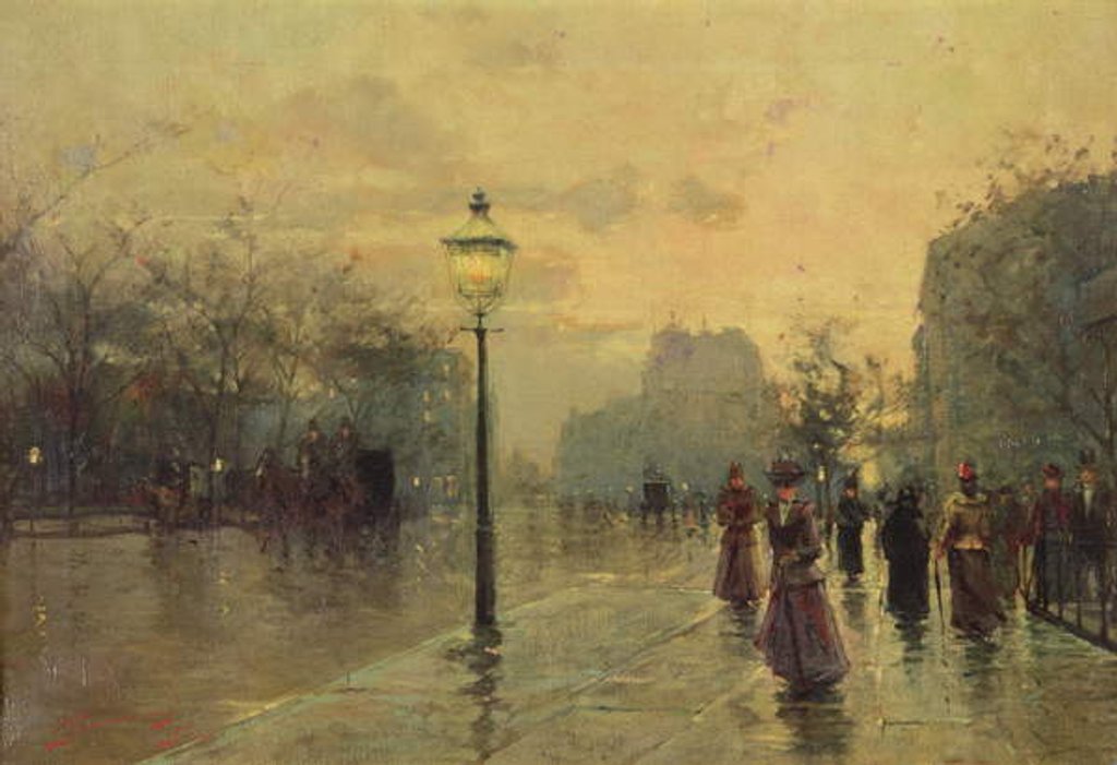 Detail of Rainy Afternoon by Vittorio Guaccimanni