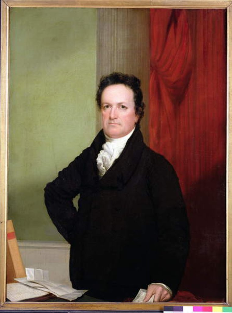 Detail of De Witt Clinton c.1816 by John Wesley Jarvis