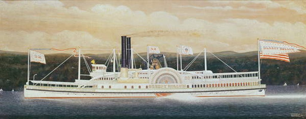 Detail of The Steamboat 'Sleepy Hollow' by James Bard