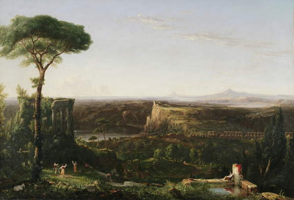 Detail of Italian Scene Composition, 1833 by Thomas Cole