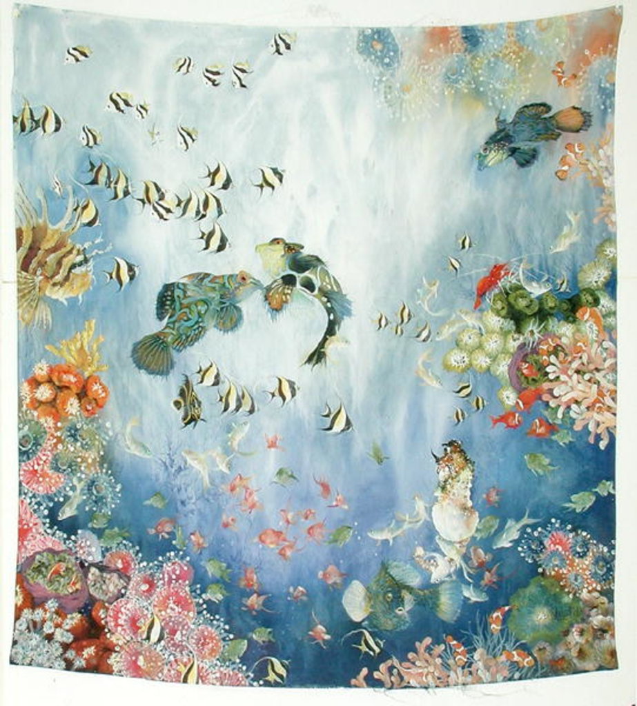 Detail of Underwater World I, 1996 by Odile Kidd