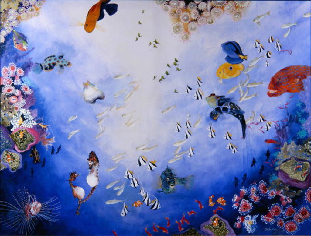 Detail of Underwater World IV by Odile Kidd