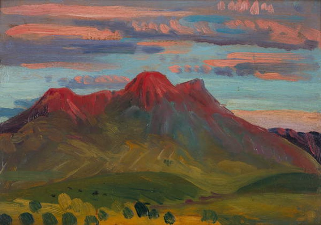 Detail of Arenig Sunset, c.1911-12 by James Dickson Innes