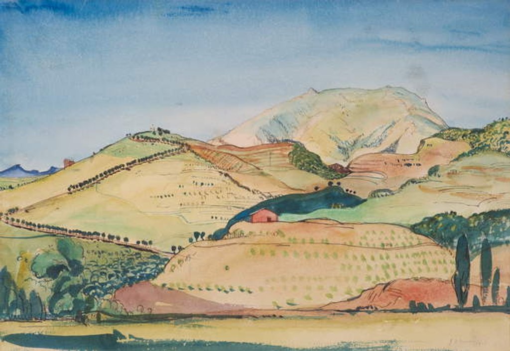 Detail of Tour Madeloc, 1910 by James Dickson Innes