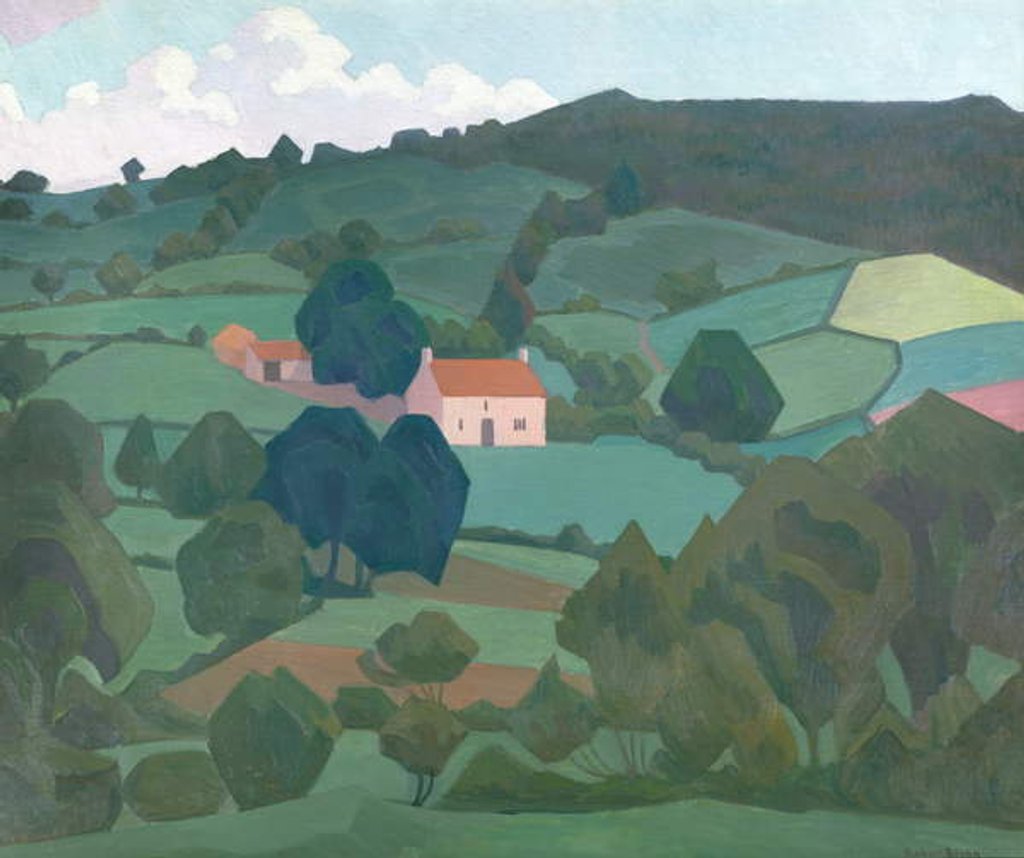 Detail of Burford Farm, Devon, 1918 by Robert Polhill Bevan