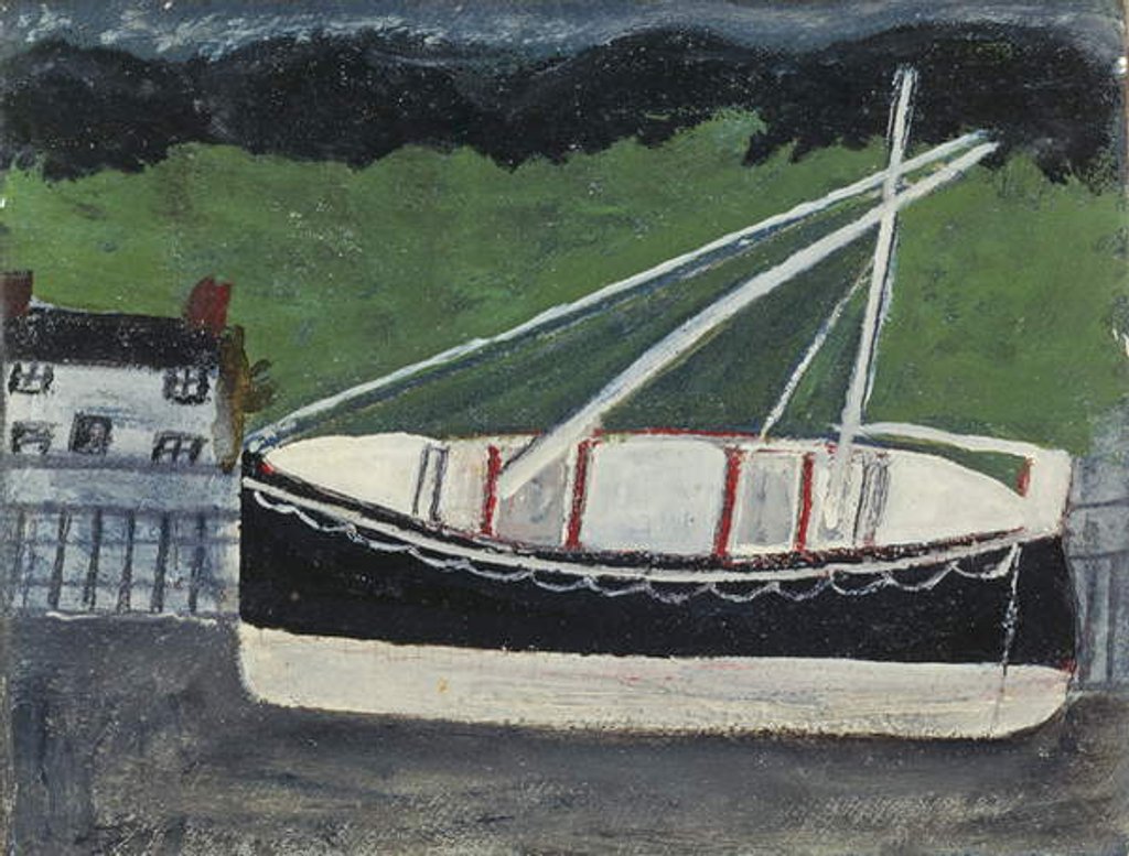 Detail of Boats in Harbour by Alfred Wallis
