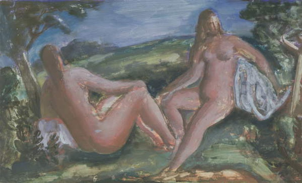 Detail of Bathers, c.1940 by Bernard Meninsky